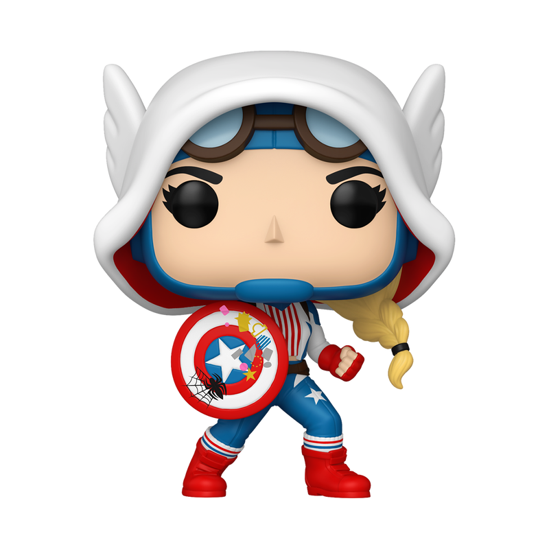 (PRE-ORDER) POP! Marvel: Gwen Verse - Captain America Gwen by THE MIGHTY HOBBY SHOP