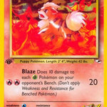 Blaine's Growlithe 062/132 - Gym Heroes 1st Edition