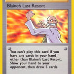 Blaine's Last Resort 105/132 - Gym Heroes 1st Edition