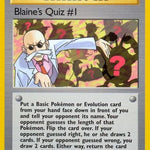 Blaine's Quiz # 097/132 - Gym Heroes 1st Edition