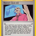 Blaine's Quiz # 111/132 - Gym Challenge 1st Edition