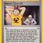 Blaine's Quiz # 112/132 - Gym Challenge 1st Edition