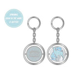 Harry Potter Expecto Patronum universal spinning keychain with magical design and vibrant colors.
