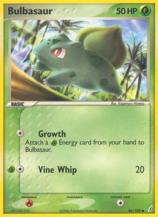 Bulbasaur 046/100 - Crystal Guardians Reverse Holofoil