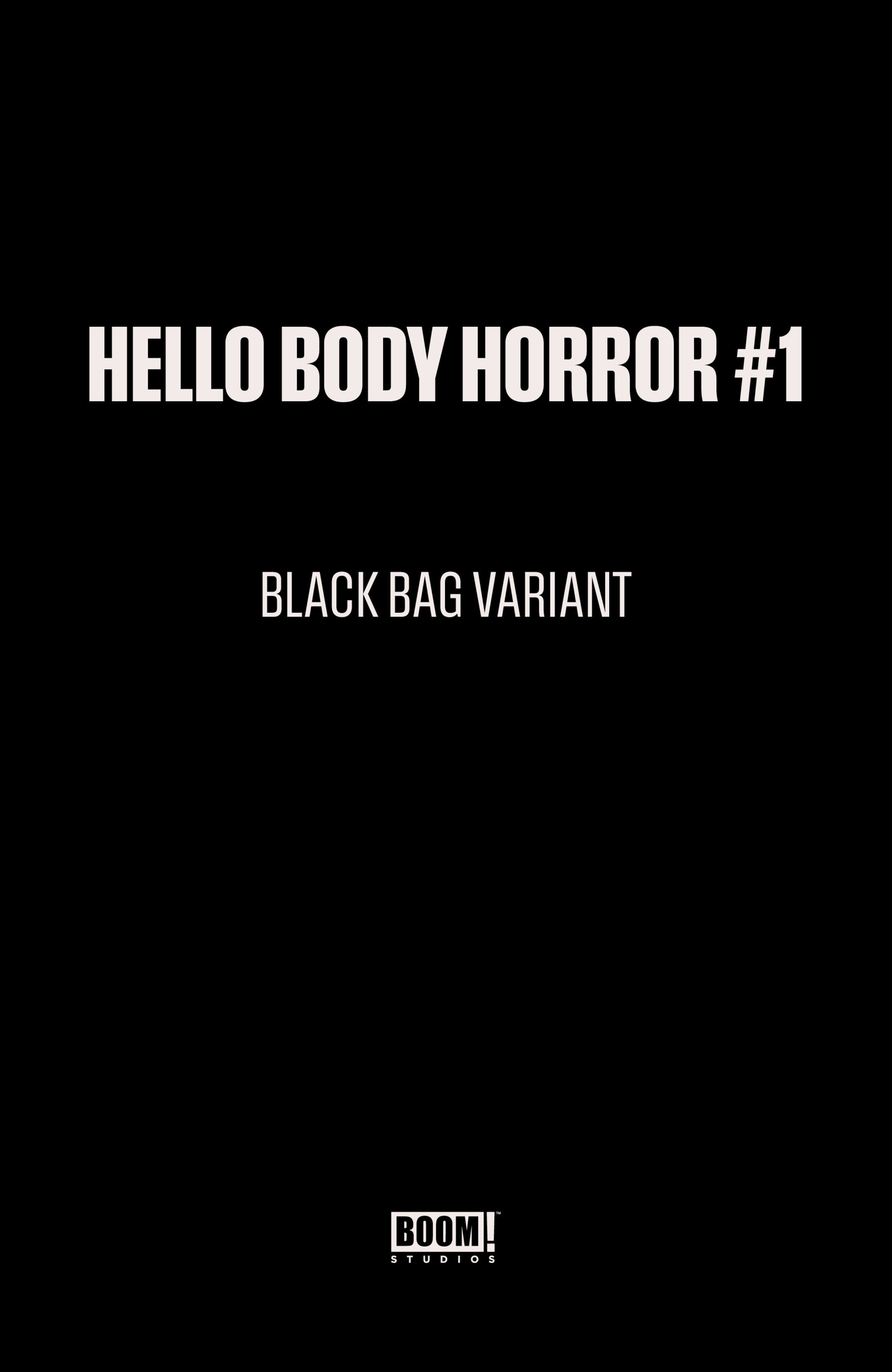 Hello Body Horror #1
