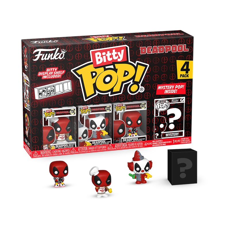 Mystery Bitty: Marvel: Deadpool 4-Pack Series 1