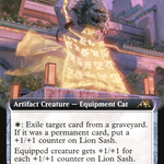 Lion Sash (NEO-440) - Kamigawa: Neon Dynasty: (Extended Art)