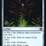 Staff of Compleation (PRE-242S) - Phyrexia: All Will Be One Promos Foil