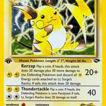 Lt. Surge's Raichu 011/132 - Gym Challenge 1st Edition Holofoil