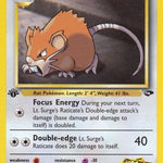 Lt. Surge's Raticate 053/132 - Gym Challenge 1st Edition