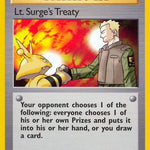 Lt. Surge's Treaty 112/132 - Gym Heroes 1st Edition