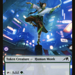 Human Monk (NEO-010) - Kamigawa: Neon Dynasty Tokens