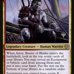 Astor, Bearer of Blades (PPDMU-194) - Dominaria United Promos