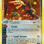 Team Magma's Aggron 007/95 - Team Magma vs Team Aqua Holofoil