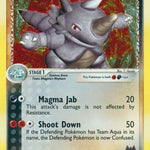 Team Magma's Rhydon 011/95 - Team Magma vs Team Aqua Holofoil