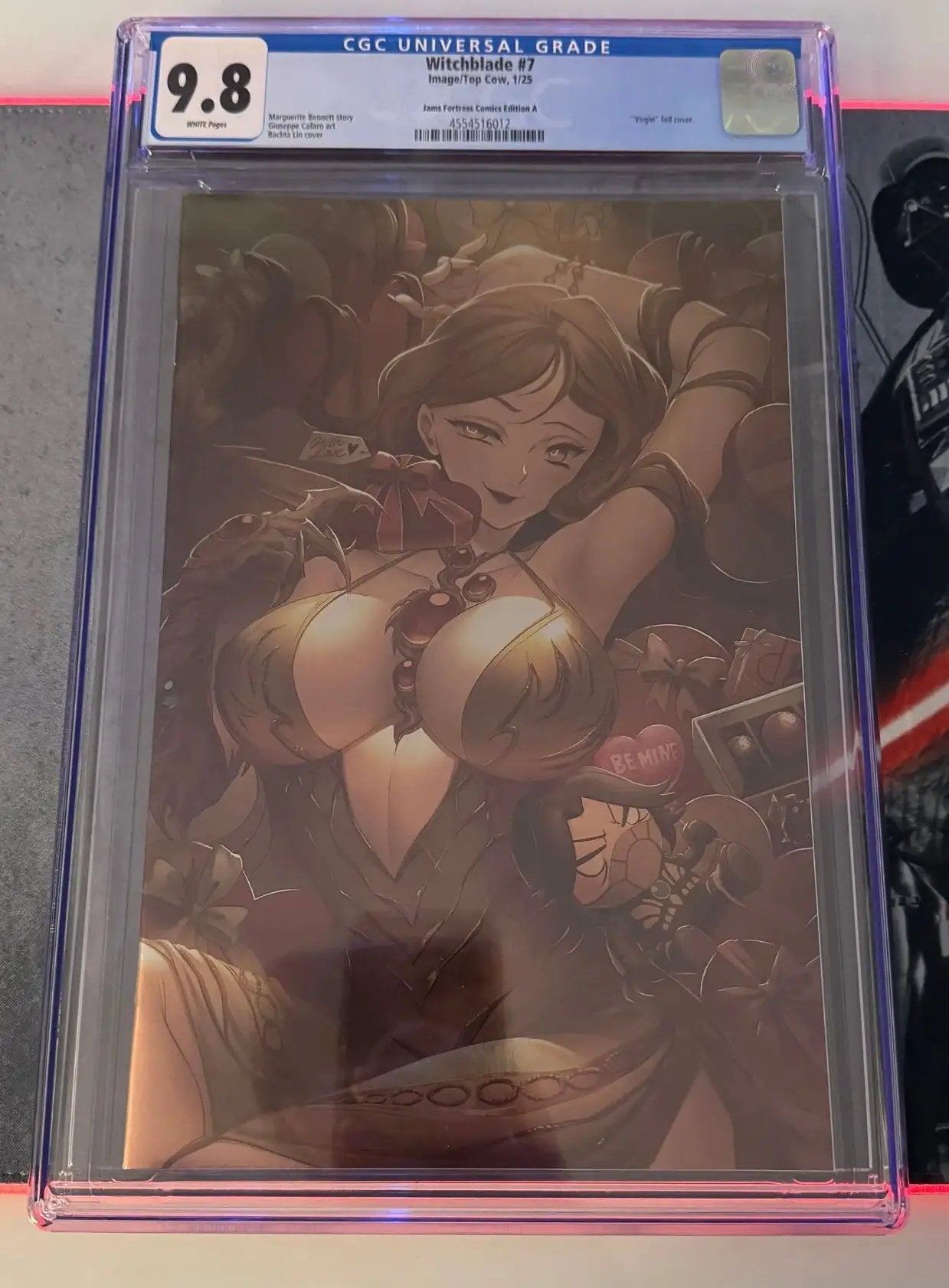 Cover of Witchblade #7 comic book by Jams Fortress Comics, CGC 9.8 grade, featuring detailed artwork and vibrant colors.