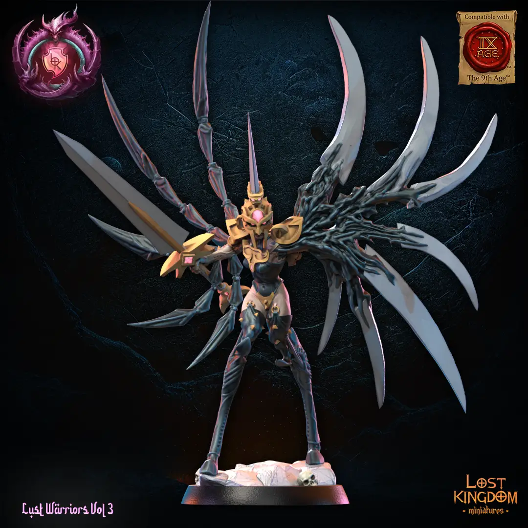 3D Printed Claire, the Claymore by Lost Kingdom Miniatures by Last Hope Miniatures