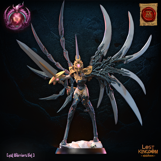 3D Printed Claire, the Claymore by Lost Kingdom Miniatures