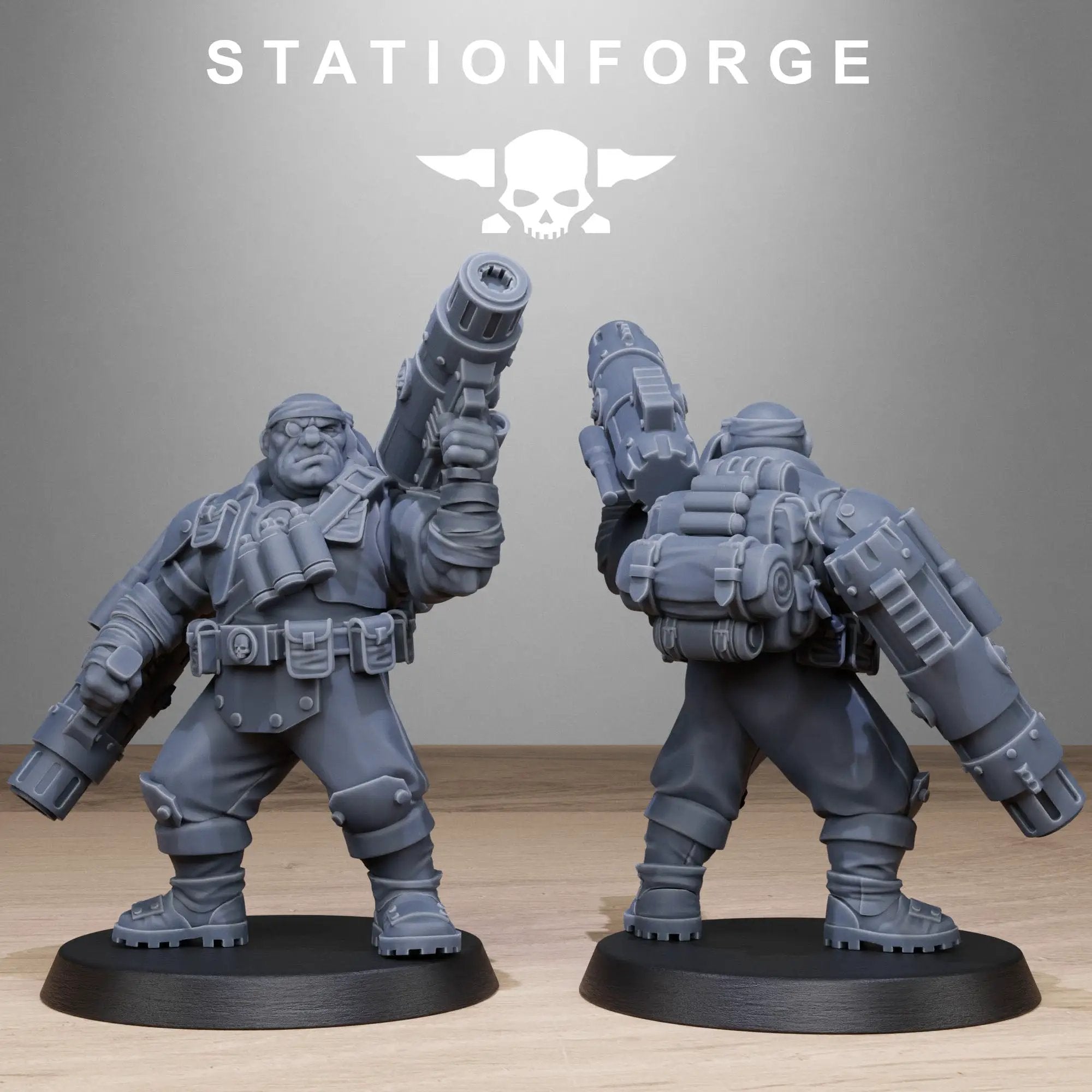 3D Printed GrimGuard Jungle Fighter Mutants x10 by StationForge Miniatures by Last Hope Miniatures