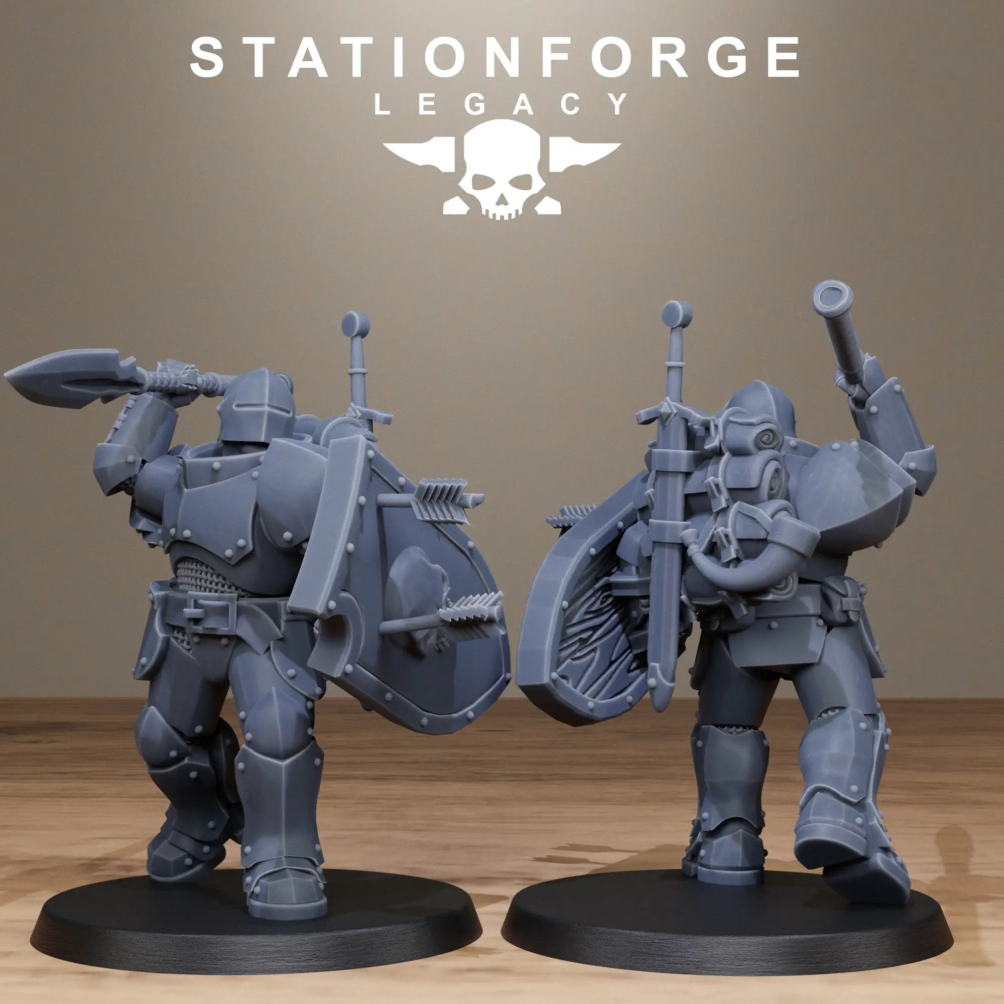 3D Printed Solaris Spearmen by Stationforge Miniatures by Last Hope Miniatures