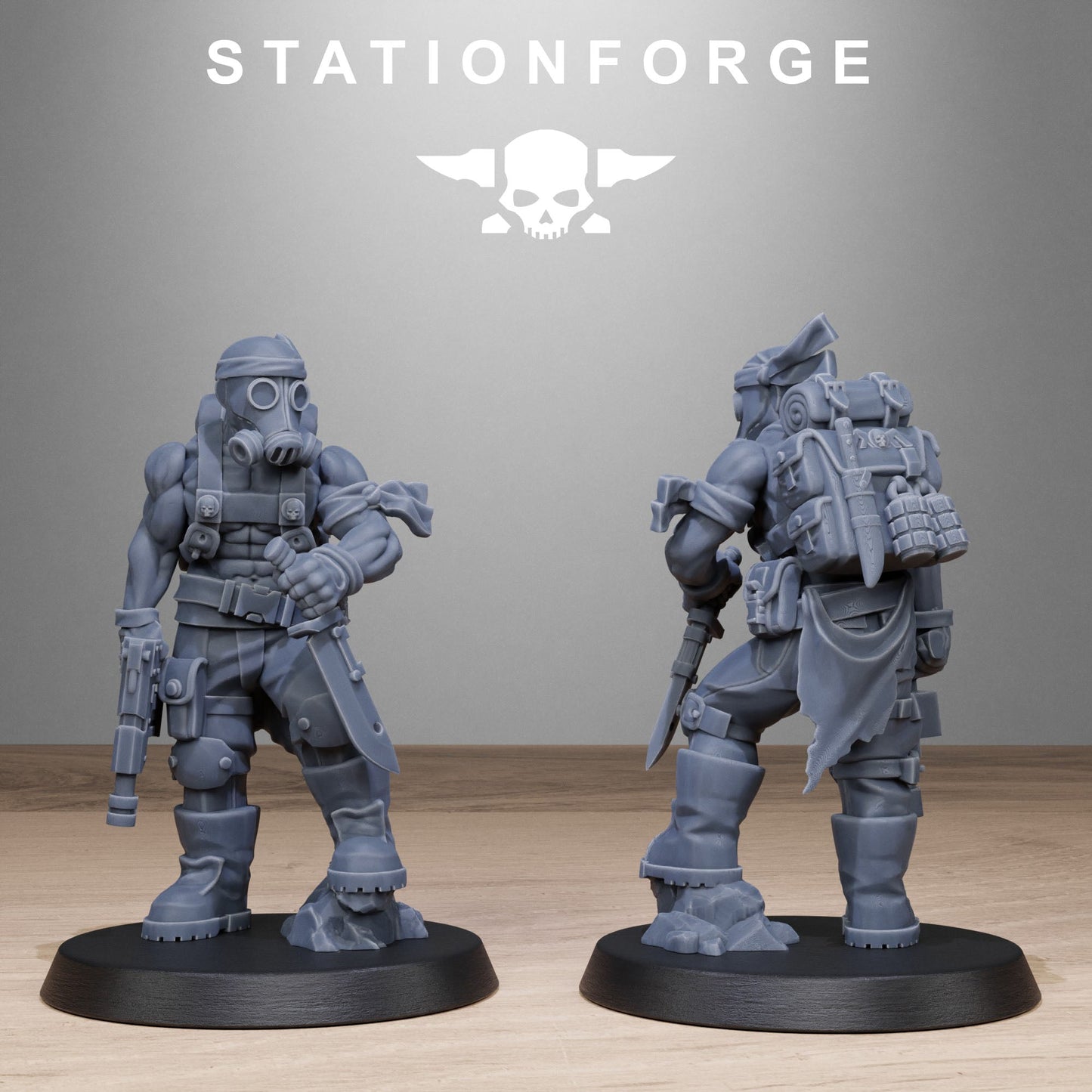 3D Printed GrimGuard Jungle Fighters by StationForge Miniatures