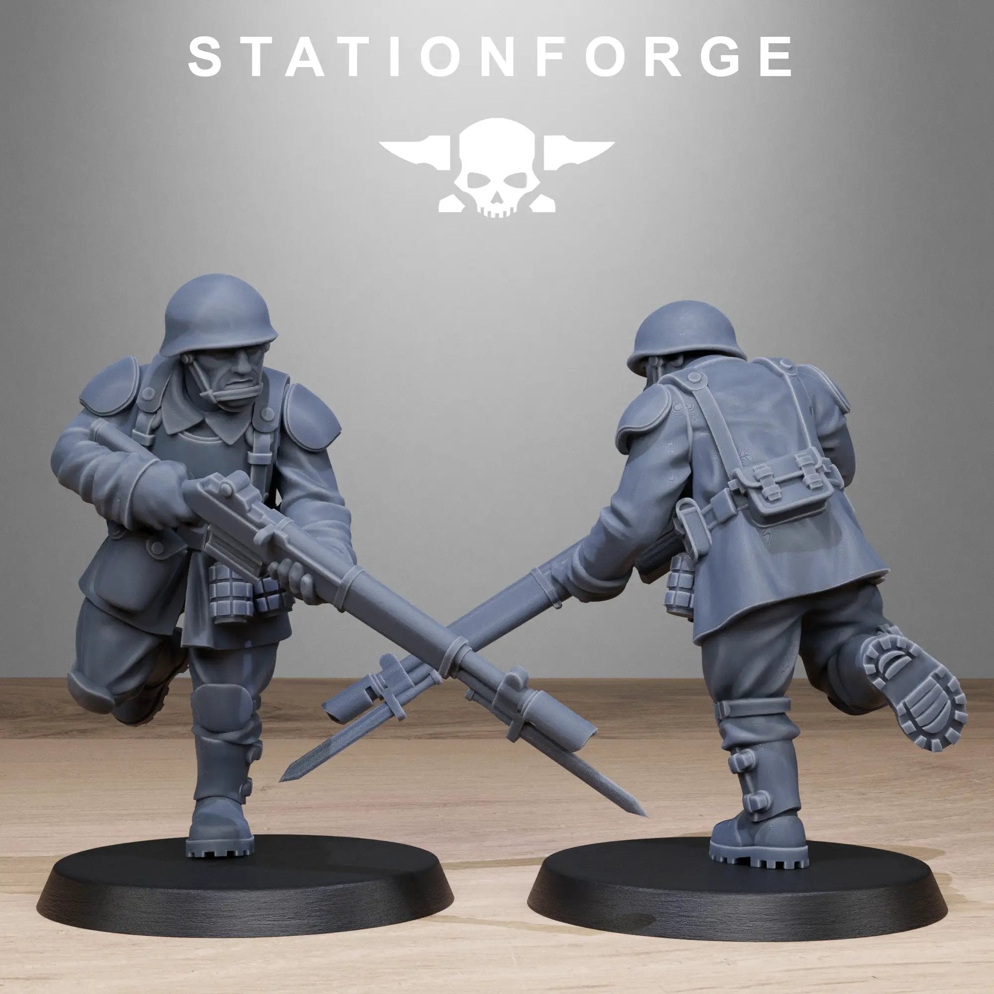 3D Printed FreeGuard Infantry by StationForge Miniatures by Last Hope Miniatures