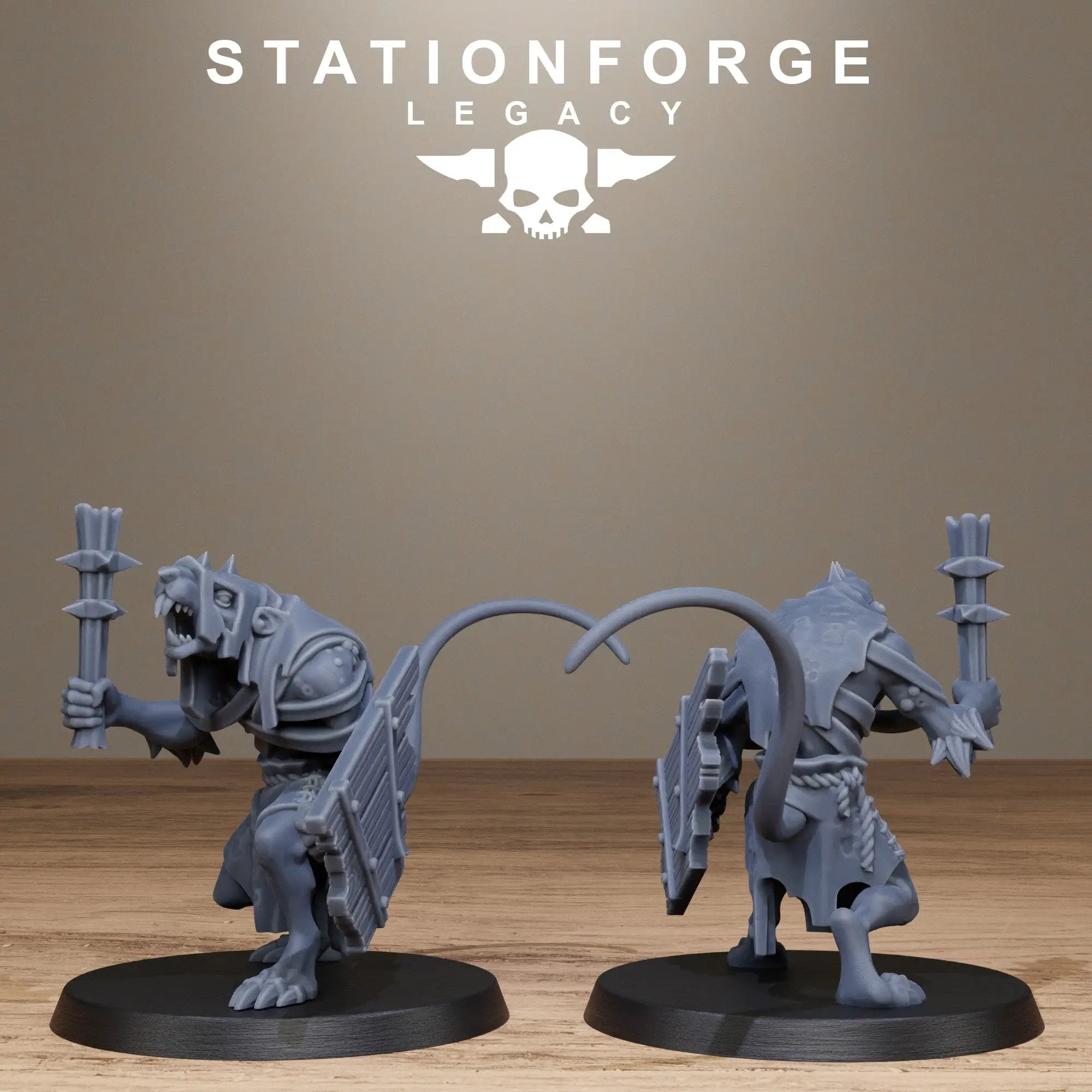 3D Printed Rotfang Melee Infantry by Stationforge Legacy Miniatures by Last Hope Miniatures