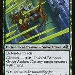 Bamboo Grove Archer (NEO-173) - Kamigawa: Neon Dynasty: (enchantment)