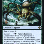 Llanowar Greenwidow (PRE-169) - Dominaria United Promos Foil