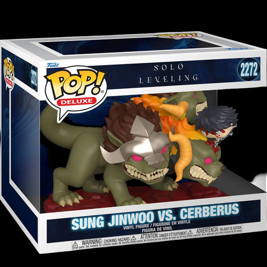 Solo Leveling Jinwoo Vs. Cerberus Deluxe Funko Pop! Vinyl Figure #2272