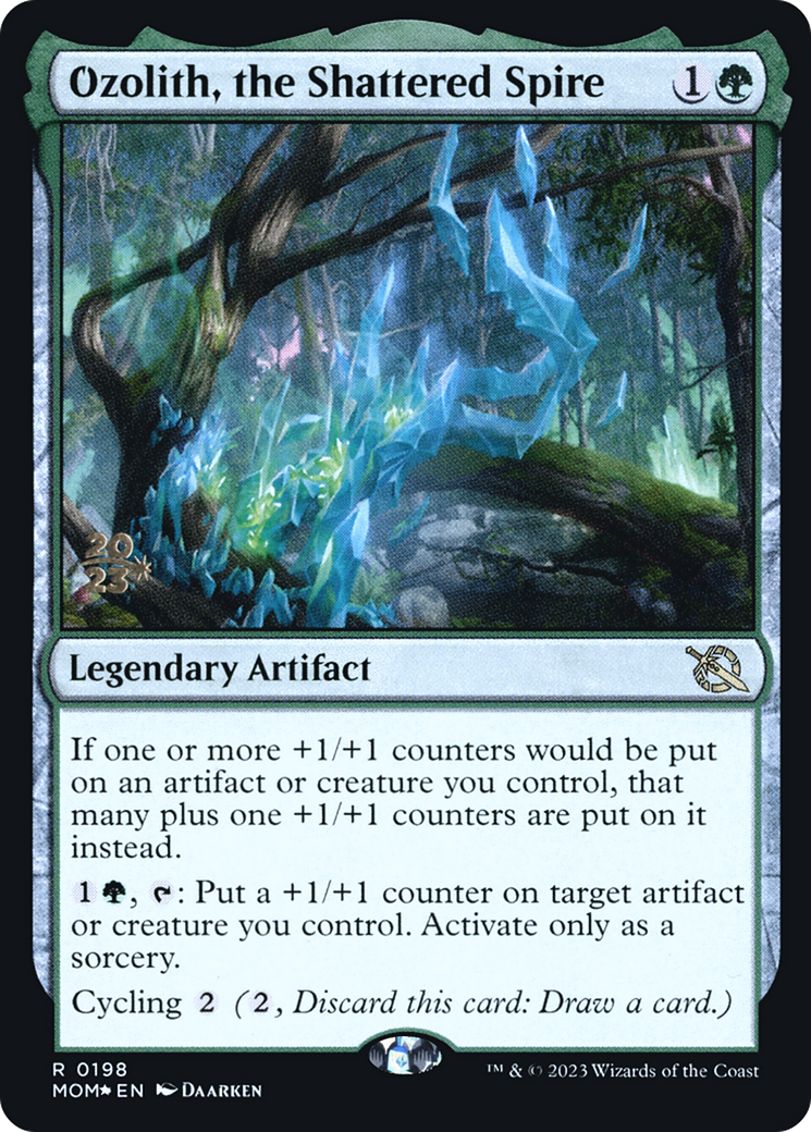 Ozolith, the Shattered Spire (PRE-198S) - March of the Machine Promos Foil