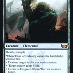 Titan of Industry (PRE-159S) - Streets of New Capenna Promos Foil
