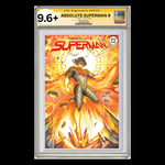 CGC graded Absolute Superman #9 comic book by Jams Fortress Comics in 9.6 condition, featuring Superman on the cover.