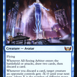 All-Seeing Arbiter (PRE-034) - Streets of New Capenna Promos Foil