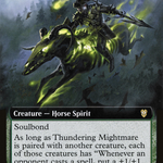 Thundering Mightmare (VOC-075) - Crimson Vow Commander: (Extended Art)