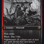 Brutal Cathar // Moonrage Brute (DBL-007) - Innistrad: Double Feature: (Double Faced Transform)