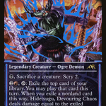 Hidetsugu, Devouring Chaos (NEO-431) - Kamigawa: Neon Dynasty: (Showcase) Foil
