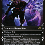 Biting-Palm Ninja (NEO-338) - Kamigawa: Neon Dynasty: (Showcase)
