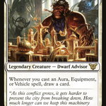 Sram, Senior Edificer (NEC-088) - Neon Dynasty Commander