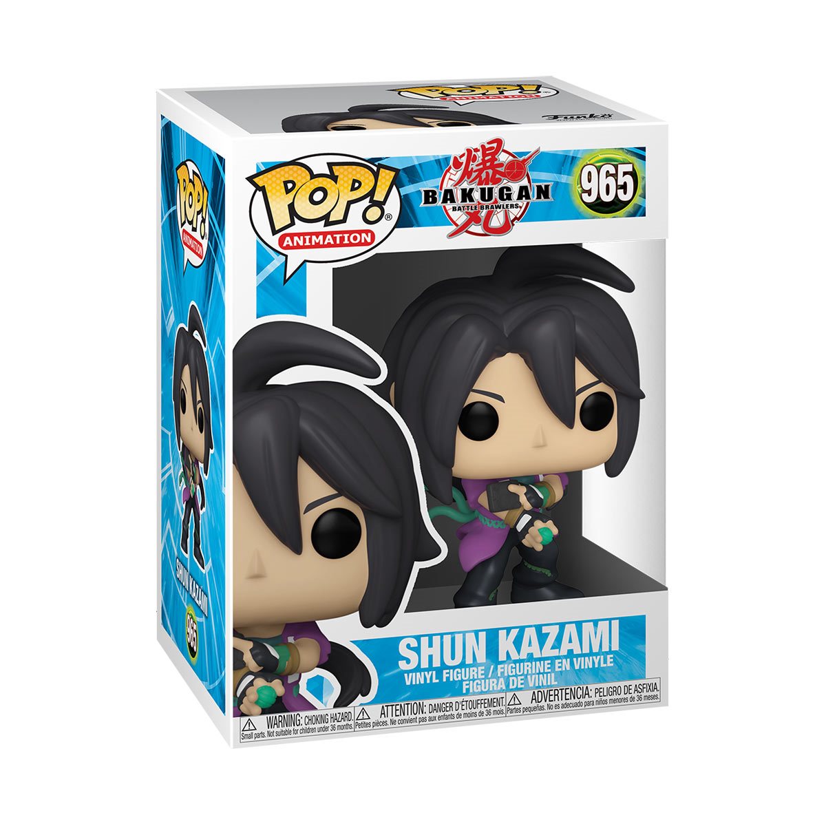 Pop! Animation Bakugan Shun Kazami figure from THE MIGHTY HOBBY SHOP, featuring detailed design and vibrant colors.