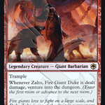 Zalto, Fire Giant Duke (AFR&-171A) - Adventures in the Forgotten Realms Promos Foil