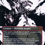 Capricious Hellraiser (ONE-310) - Phyrexia: All Will Be One: (Showcase) (Borderless)