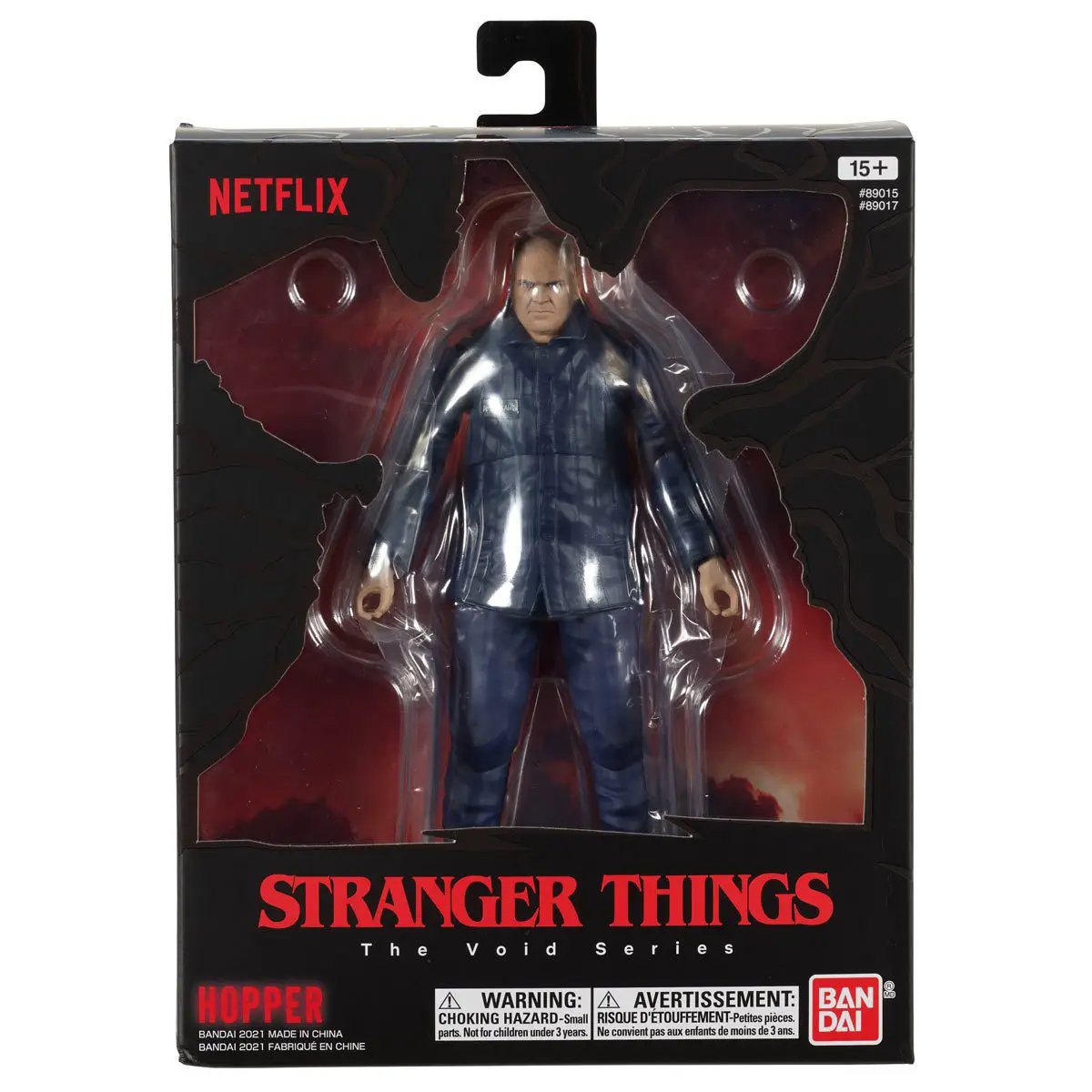 Hopper action figure from Stranger Things Hawkins Collection, 6-inch figure by THE MIGHTY HOBBY SHOP, detailed character pose.