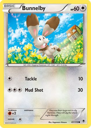 Bunnelby 087/119 - XY  Phantom Forces