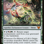 Go-Shintai of Life's Origin (NEC-037) - Neon Dynasty Commander: (enchantment)