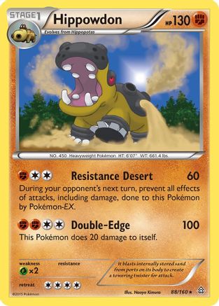 Hippowdon 088/160 - XY  Primal Clash Holofoil
