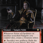 Scion of Opulence (VOC-066) - Crimson Vow Commander: (Extended Art)