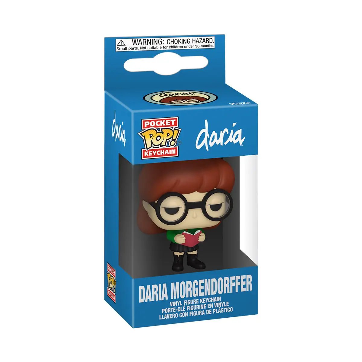 Daria Pop! keychain featuring a stylized figure with detailed design, ideal for accessories and collectibles.