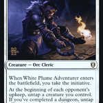 White Plume Adventurer (PRE-49S) - Battle for Baldur's Gate Promos Foil