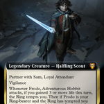 Frodo, Adventurous Hobbit (LTC-087) - Tales of Middle-earth Commander: (Extended Art)